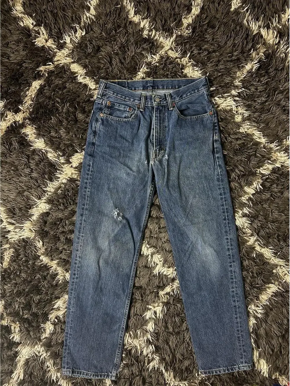 Levis 550 Jeans Mens 31x32 Blue Denim Relaxed Fit Tapered Leg 100% Cotton
